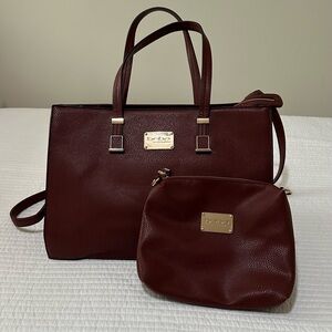 Bebe Women’s Large Tote with Small Crossbody (2 in one set)